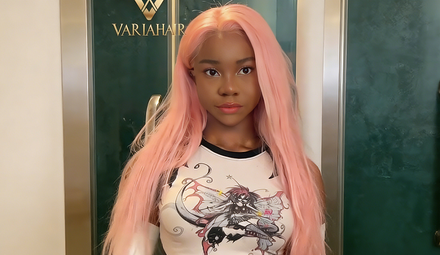 Varia Hair Baby Pink Silky Straight Lace Wig: Part Anywhere, Style Everywhere
