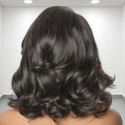 Honey Blonde Highlight /Natural Black Bouncy Body Wave Glueless 13x4 Frontal Lace Human Hair Wig