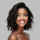 Varia Hair Human Hair Bob Style 5x5 Melt Down HD Lace Closure Wig Wear Go Wavy Hairstyles For Women 