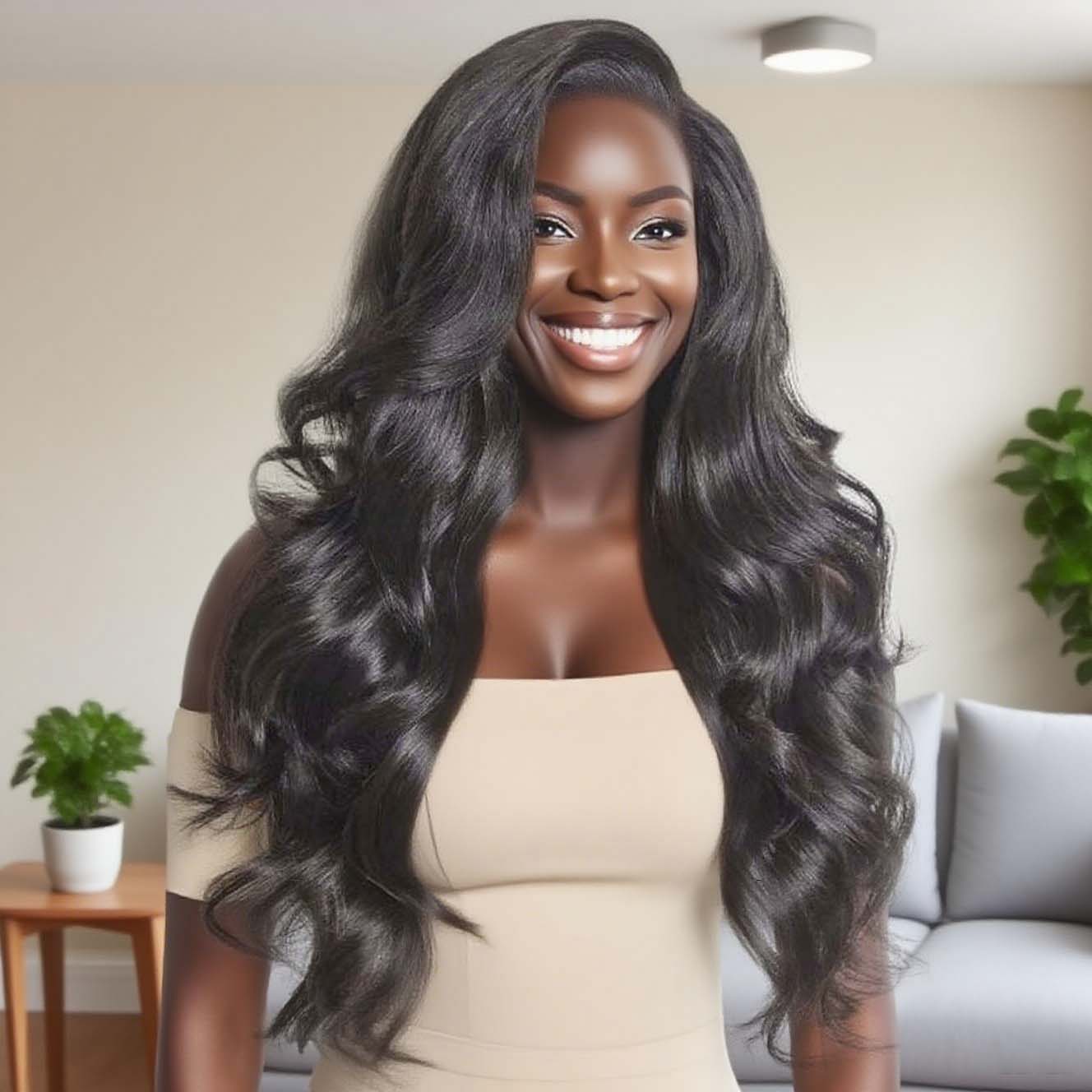 Varia Hair Long Wavy HD Lace Frontal WIg