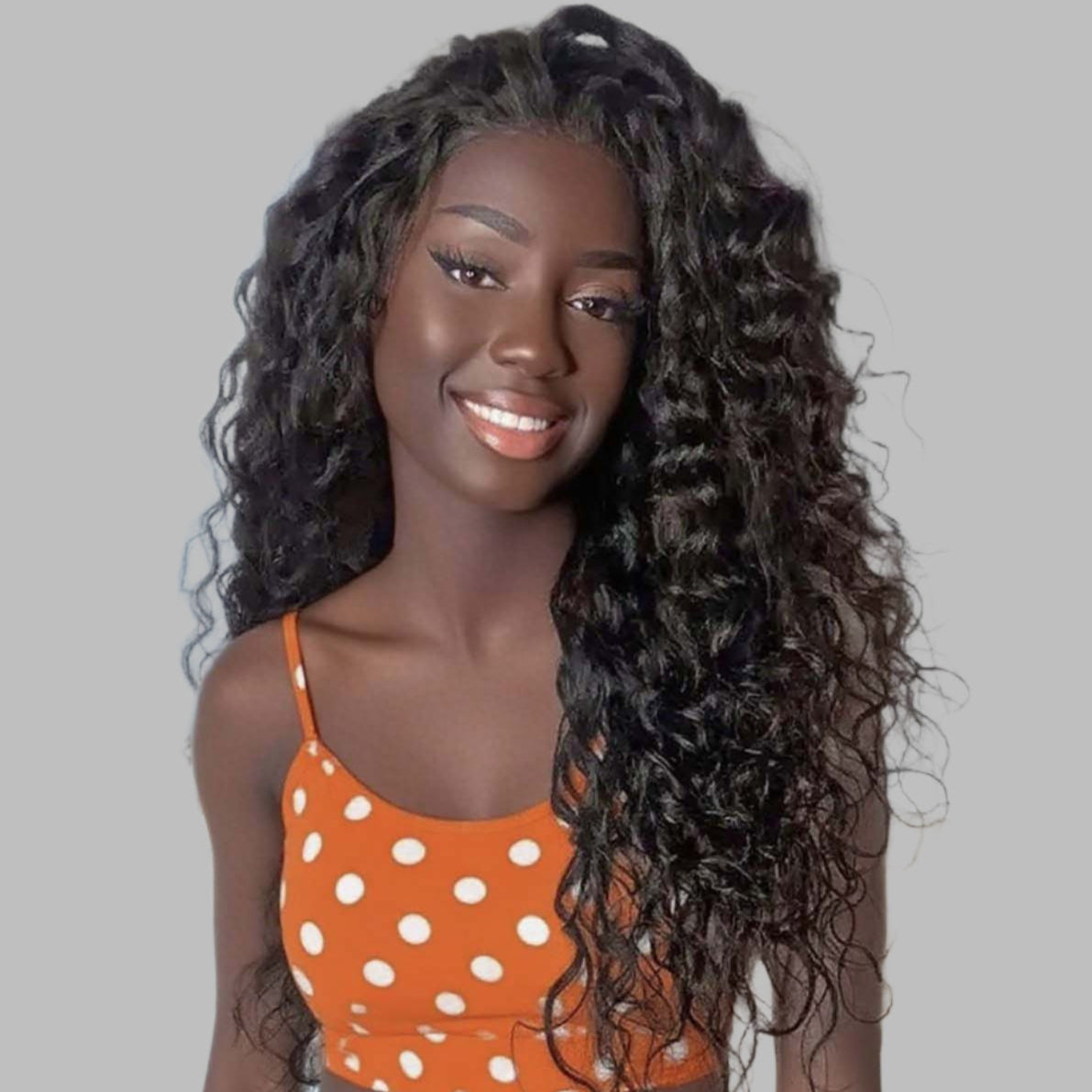 Varia Hair Scalp Care Wigs Effortless Water Wave Snugfit Glueless 5x5 Closure Pre Cut Lace Curly Wig