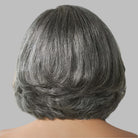 Varia Hair Side Part Layered Wavy Style Salt and Pepper Color Lace Wigs
