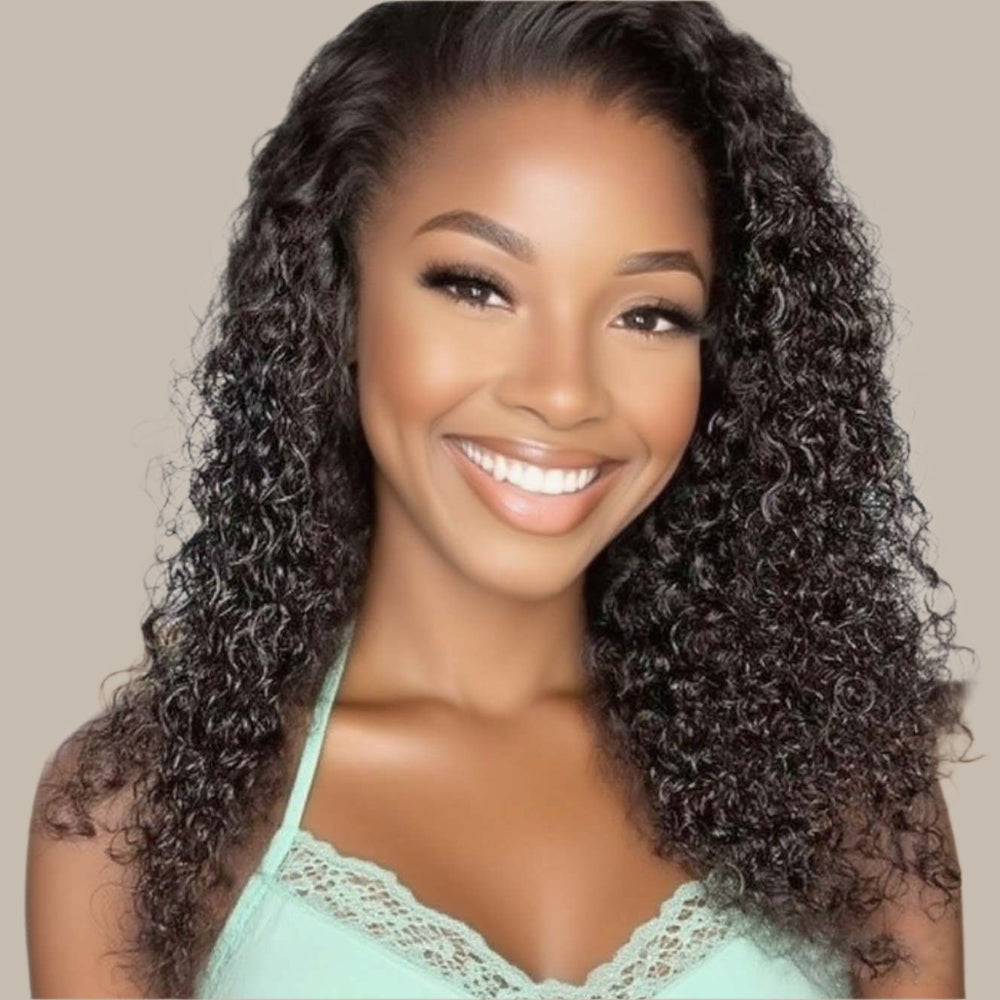Wet and Wavy 5x5 Closure Pre Cut Lace Water Wave Wig Glueless Side Part Human Hair Wig Breathable Cap 2